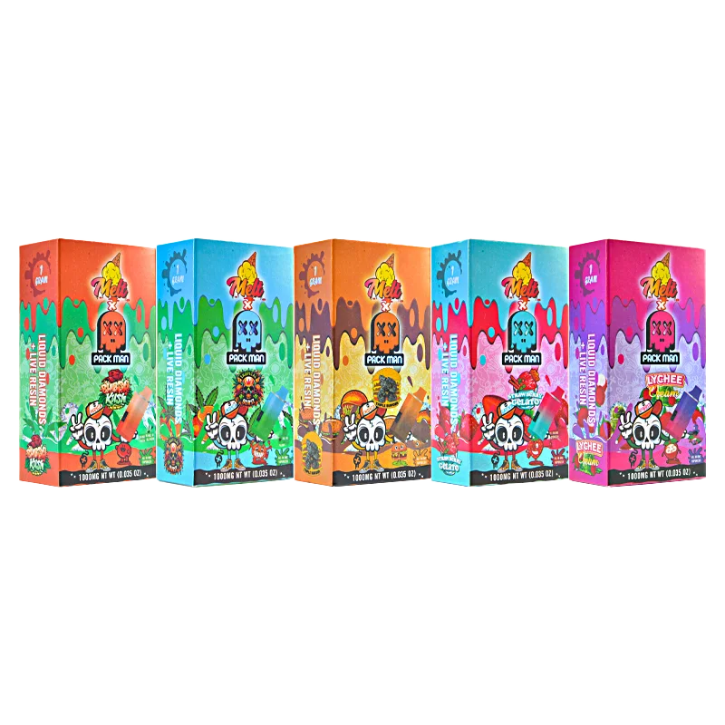 Melt X Pack Man Liquid Diamond 1g Live Resin Vape
